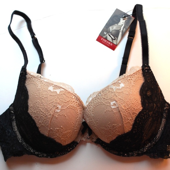Scandale Paris Other - ❤3/$12❤ Scandale Paris Push Up Bra Black Tan 34C